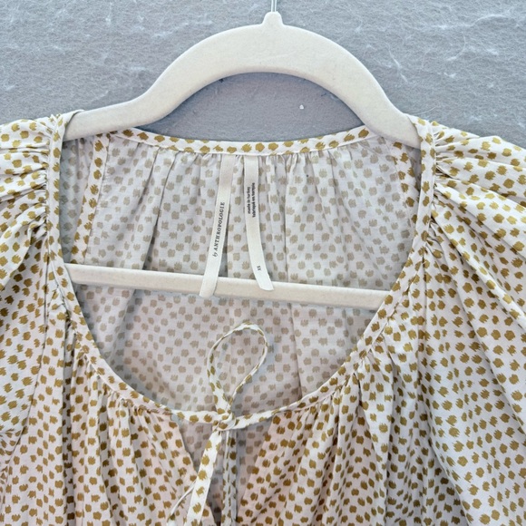 Anthropologie - women’s The Somerset maxi dress puff 1/2 sleeves 100% cotton XS - Picture 5 of 8